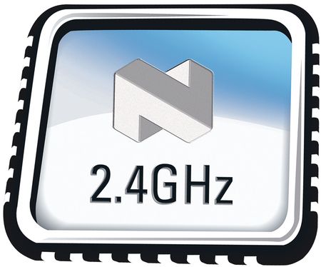 Radio transceiver 4.0. . .5.25 VDC 11.1 mA 13.3 mA 0 dBm 250. . .2000 kbps QFN-32, NRF24LU1P-F32Q32-T, Nordic Semiconductor