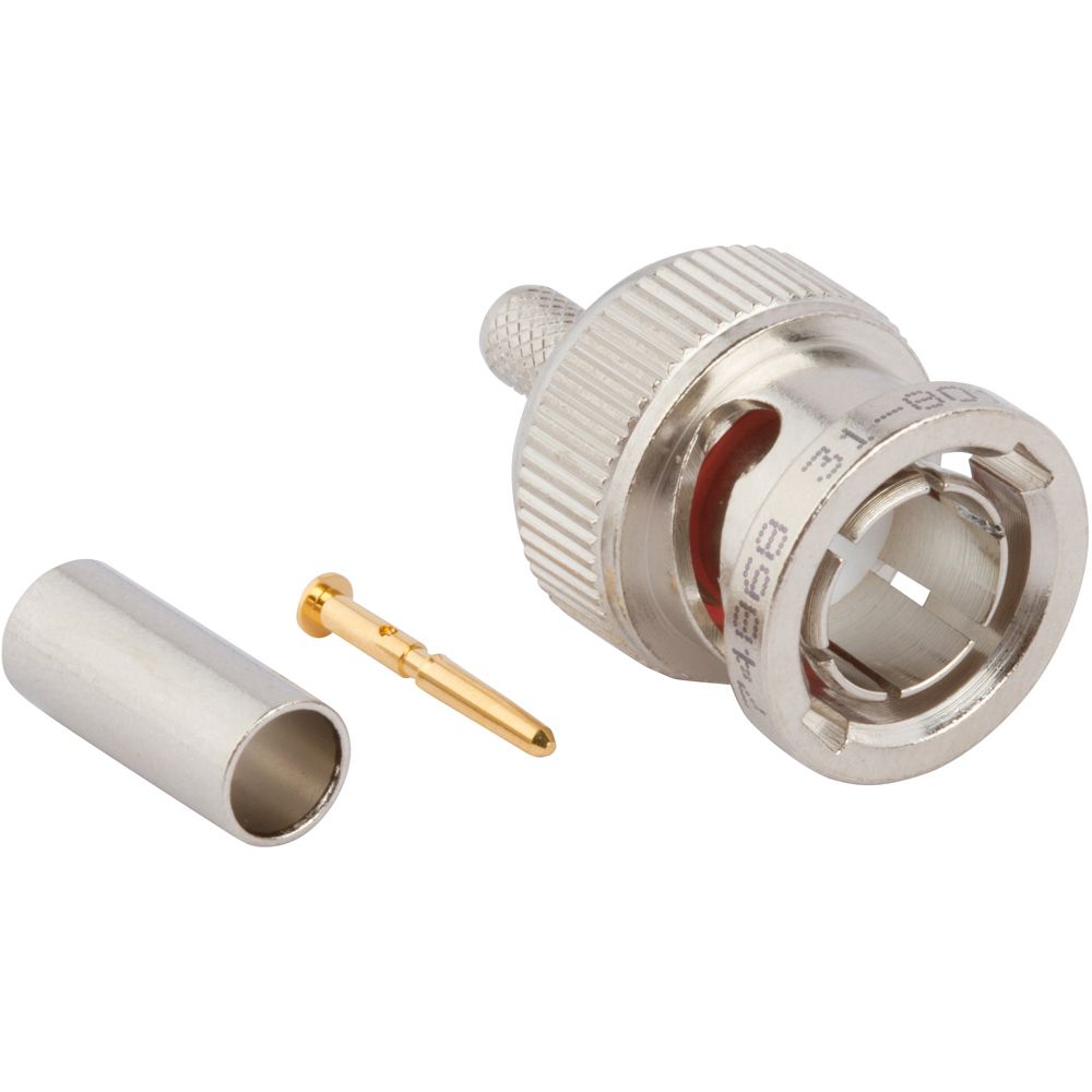 Connector; RF; BNC; Straight; Cable Plug; True 75 Ohm; Belden 1855, 8218, RG-180