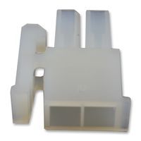 2 Pos Female Socket Crimp Wire Housing, 9A, 600V, Nylon, Natural