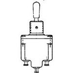 Toggle Switch, SPDT, Momentary, Screw Terminal, Lever Actuator, Panel Mount