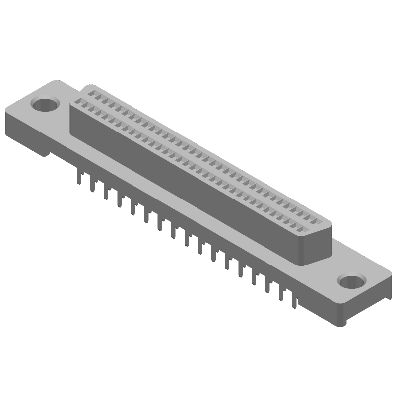 68 Pos Signal Connector, Vertical, Shielded, Gold/Tin/Lead Plating