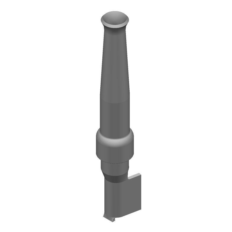 Female Crimp Signal Socket, Gold Plated Copper Alloy, 20-24AWG