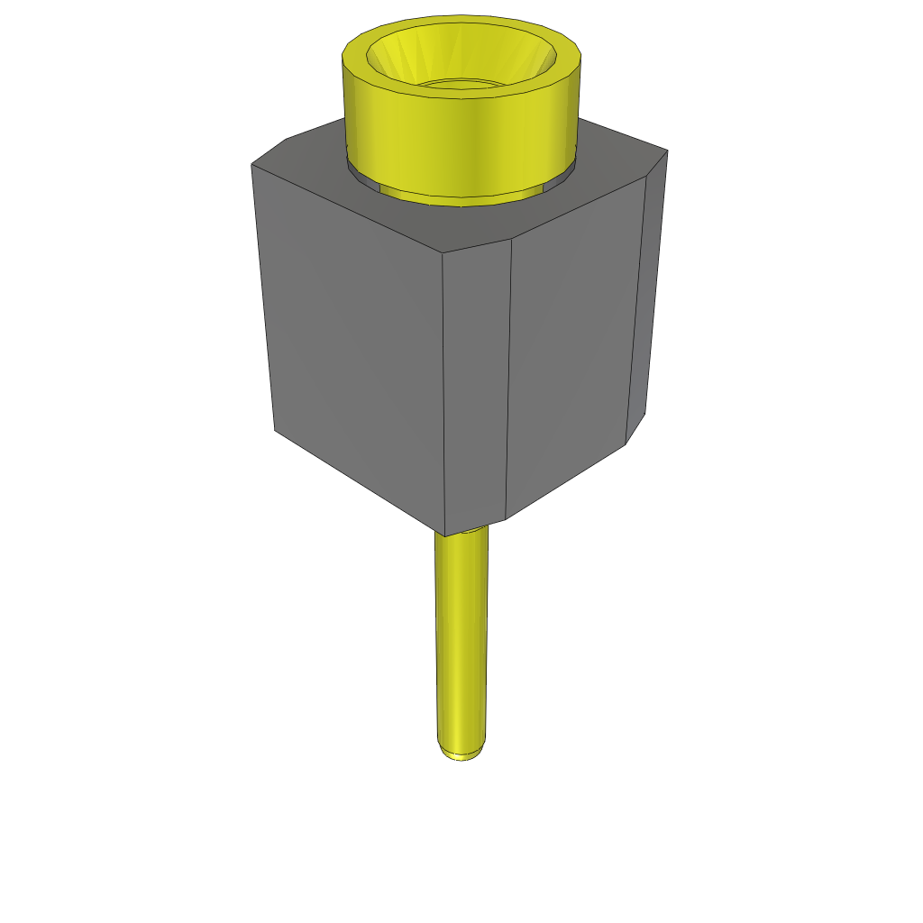 1 Pos Female Socket Header, Straight, Thru-Hole, Gold