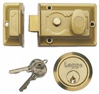 IR Security And Safety Rim Brass Brass Nightlatch