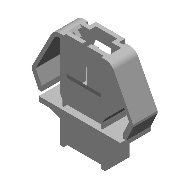 3 Pos Black Thermoplastic Connector Shroud, 2.54mm Pitch