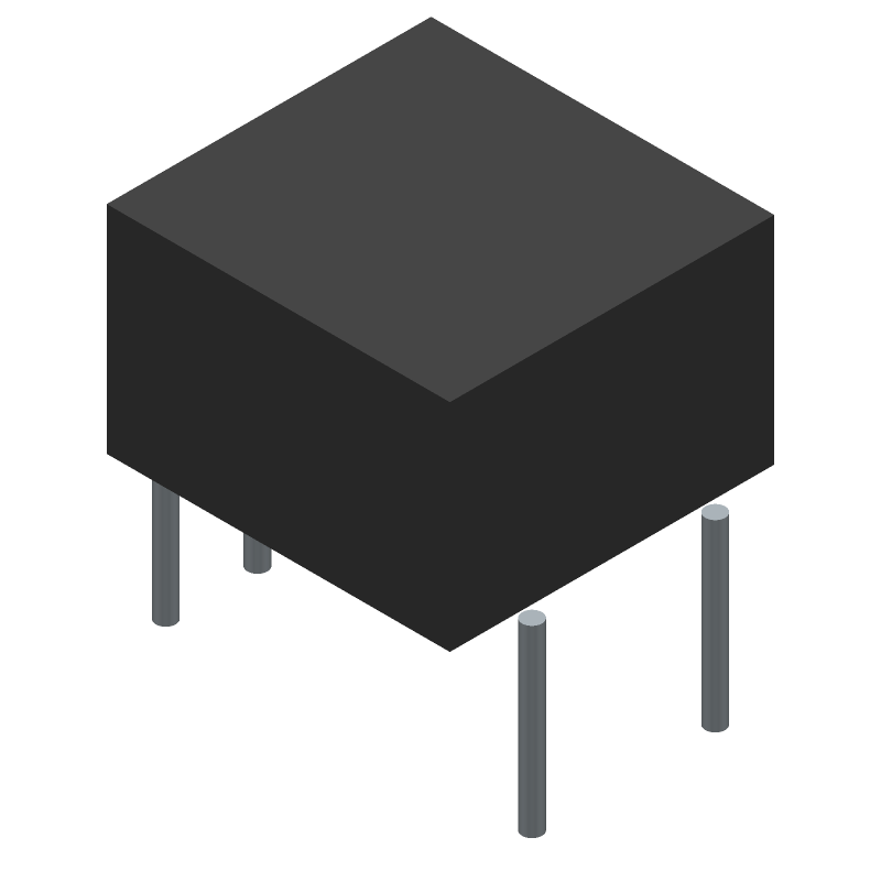 Transformer 1500VDC 9 X 10.16mm 6.35 X PC Pin Through Hole