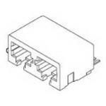RJ45 Connector, 2-Port, 8-Way, SMT, Gold Plated