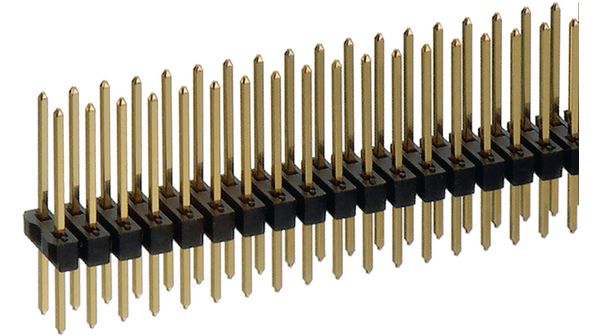 Pin header   2 x36P, SL2/104/72Z, Fischer Elektronik