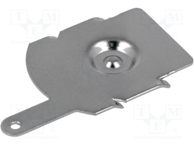 Battery Contact, Solder Mount, Nickel Plated Steel