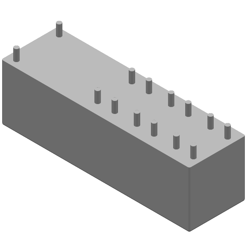Safety Relay, 6PST, 12VDC Coil, 8A Contacts, Through Hole