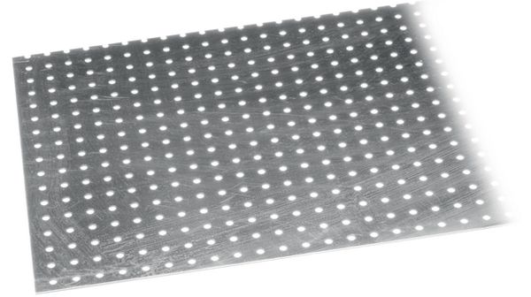 Aluminium perforated plate (round holes) 500 x 250 x 1.5 mm, 4001116378041, Alfer