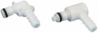 Elbow Male Coupling Insert - Valved, Free Floating Mount, Acetal