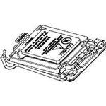 Connector Accessories Socket Cover Straight High Temperature Thermoplastic Black Tray