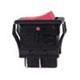 Rocker Switches SPST TV8 RATED RED CAP & BLACK BODY