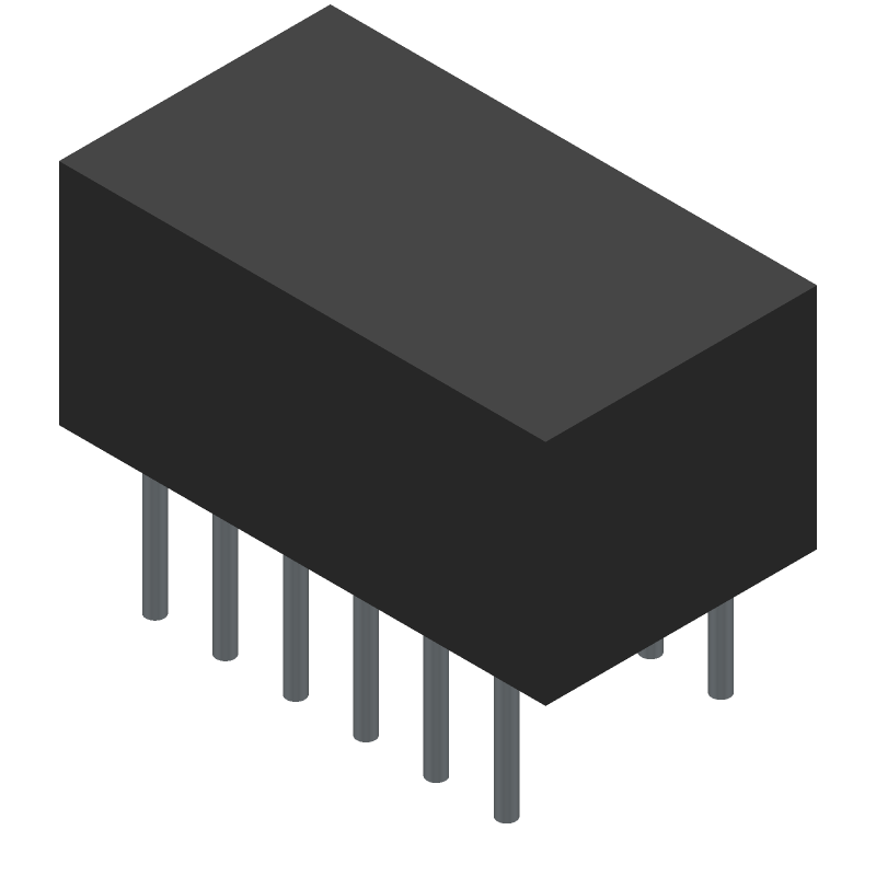 Slide DIP Switch, 6 SPST, 0.15A, 30VDC, Through Hole