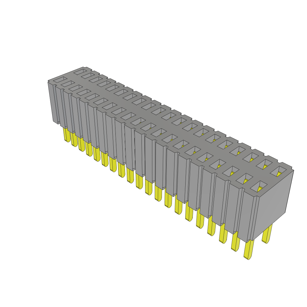 Conn Socket Strip SKT 40 POS 1.27mm Solder ST Thru-Hole Tube