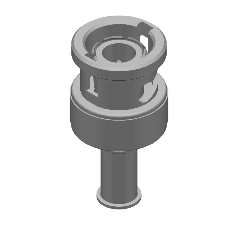 BNC RF Connector 4GHz 50R Crimp ST Cable Mount Gold