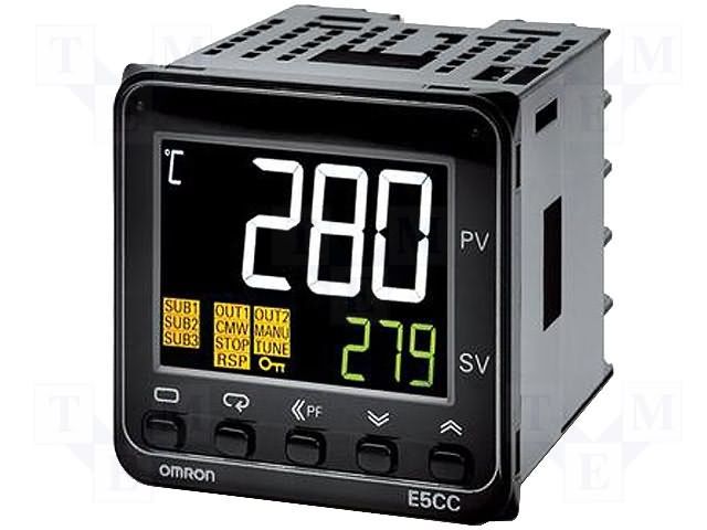 PID/On/Off Controller, Universal Input, 3 Outputs, 48mm LCD