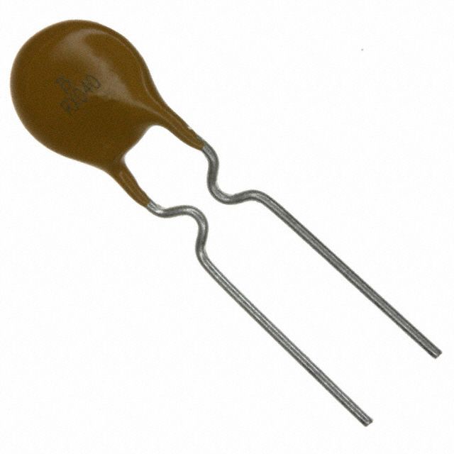 PTC Resettable Fuse 0.25A Hold, 0.5A Trip, 72V, Radial