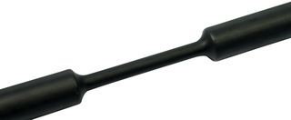 Low-heat shrinkable tubing 2:1 black 1.6 mm x 0.8 mm x 300 m, TCN20-1,6/0,8-BK, HellermannTyton