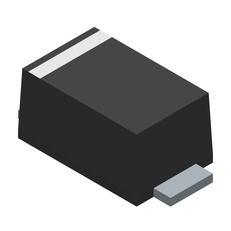 1.0 A, 150 V, Surface Mount Schottky Barrier Rectifiers, 3000-REEL