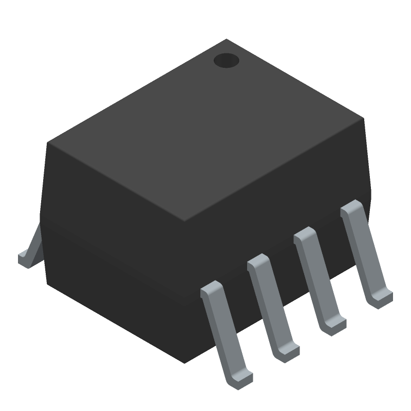 1-Ch Optocoupler, 3.75kV Isolation, 100Kbps, SOIC, 5000% CTR