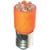 Lamp;  T3-1/4 BAYONET BASE CLUSTER LED,  AMBER,  12V DUAL POLARITY