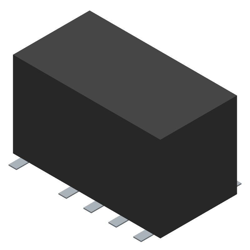 DPDT Latching Relay, 1A 110VDC, 3VDC Coil, Surface Mount