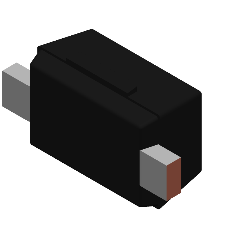 0.2A 60V Schottky Rectifier Diode, 2-Pin SOD
