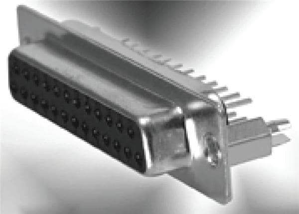 D-Sub 9 Pin Male Connector, Straight, Through Hole, Gold Plated