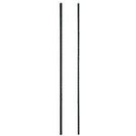 Split Rails, 12-24 Threaded Equipment Rails, Sold in Pairs, For Use When Additional Sets of Rails are Desired for Multiple Equipment Mounting Depths within a Cabinet