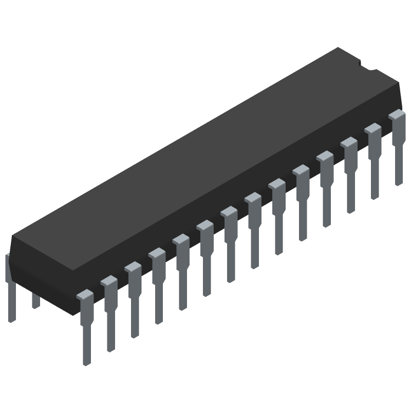 8-Bit 64MHz FLASH MCU, PIC Core, 24 I/O, I2C/SPI/UART, DIP