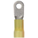 Insulated Ring Terminal 4AWG Copper Tin Yellow