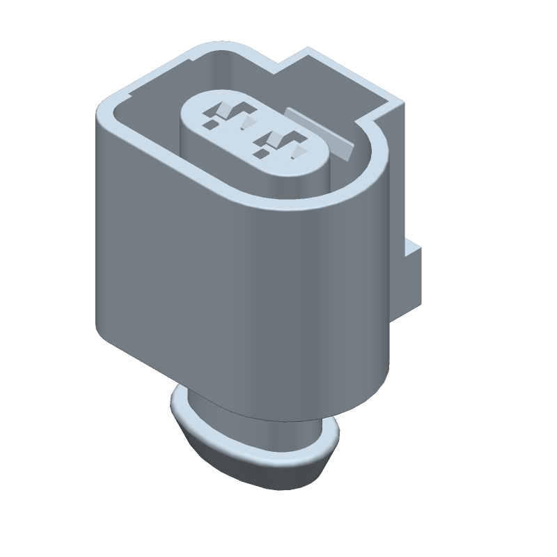 2 Pos Crimp Wire Housing, 6mm Pitch, Female Socket, PBT, Black