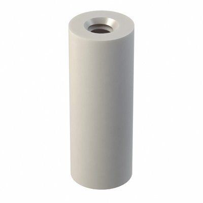 Nylon Spacer, Round, 9.53mm Length, Natural