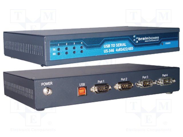 USB 4XRS422/485 SERIAL CONVERTER; Convert From:USB; Convert To:Serial Port; Product Range:- ;RoHS Compliant: Yes