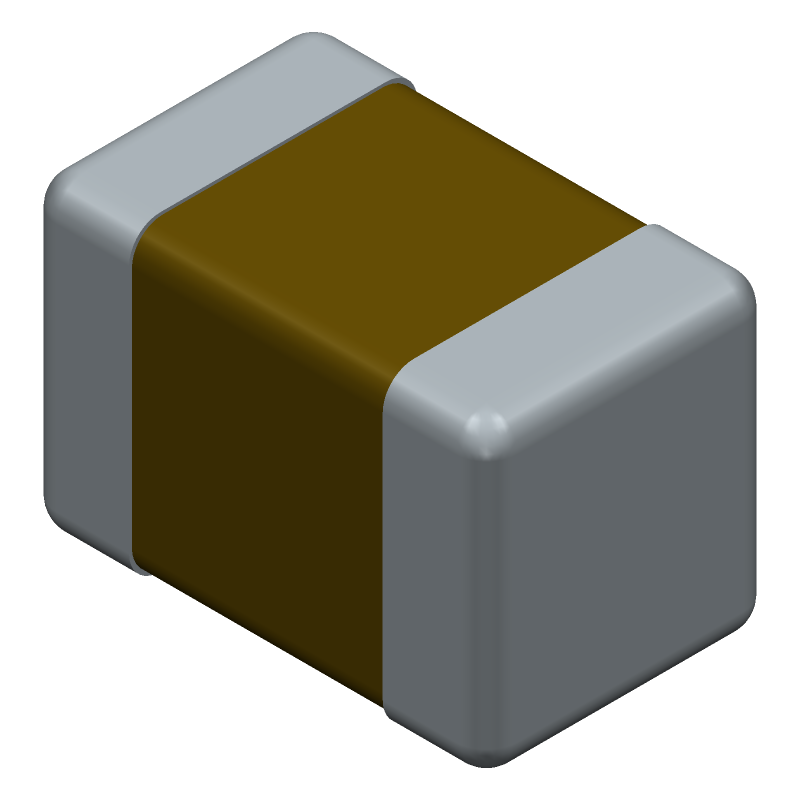 2.5mm x 2mm 1uF Ceramic Capacitor, 50V DC, 0805 Package