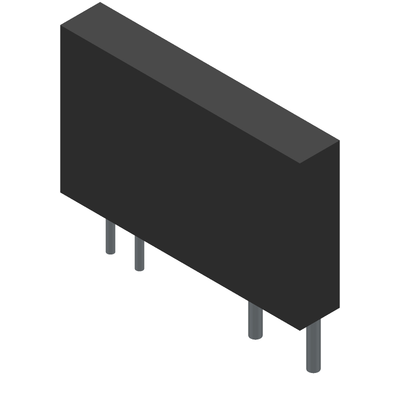 Transistor Output SSR, 1-Channel, 2500V Isolation, SIL-4