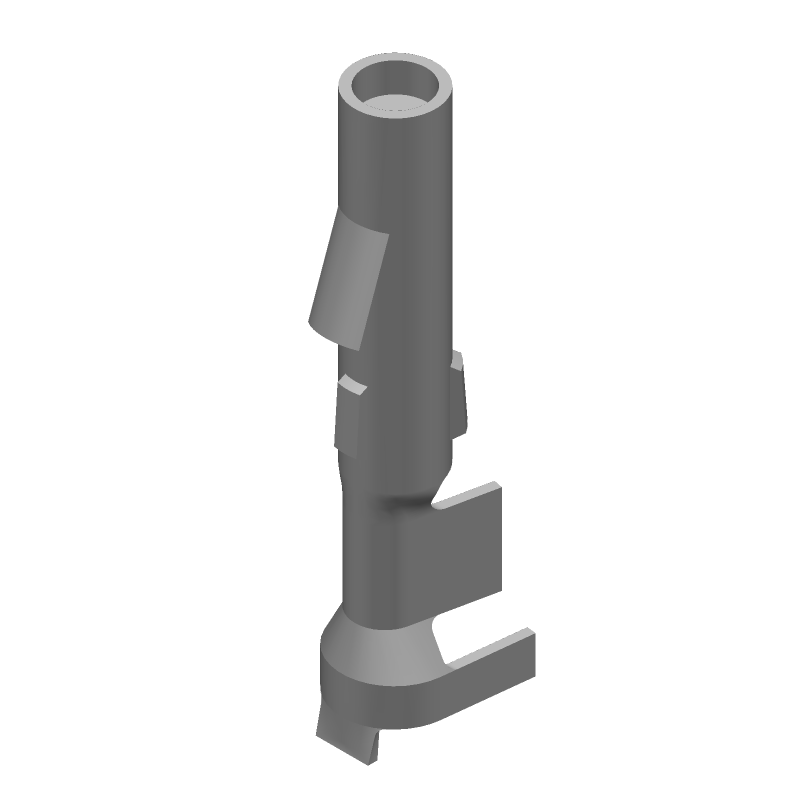 Female Crimp Signal/Power Contact, 15A, 14-20AWG, Gold Plated