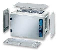 HENSEL   FP0121   Enclosure, DIN Rail, 186 mm, 276 mm, 186 mm, Thermoplastic, Grey