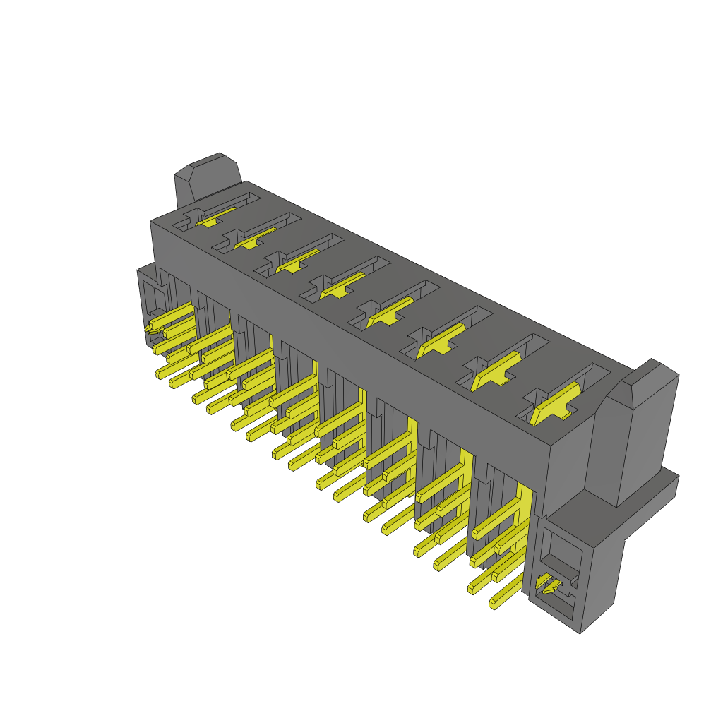 Rectangular Power Connector, 8 Contact(s), Female, Solder Terminal, Socket,