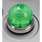 LED Panel Mount Indicators Dome Green 125VDC 10mA 1000fL