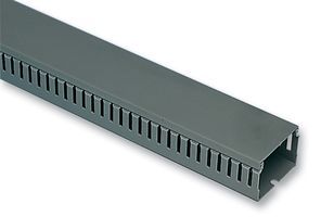 HELLERMANNTYTON 184-10098 Trunking, Grey, 40 mm, PVC (Polyvinylchloride), Narrow Slot Series, 80 mm