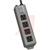 15A 120V Metal Power Strip, 4 Outlets, 6ft Cord, Circuit Breaker