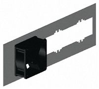 19-inch Rear Panel, 3U, Ventilated, Grey, Aluminium