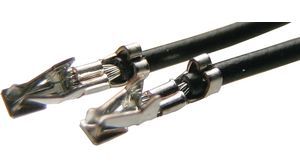 Pre-crimped cable DF11 black 100 mm, K120121022, Stig Wahlström Elektronik