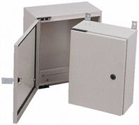 IP65 Wall Box, Steel, Grey, 400 x 300 x 200mm