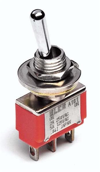 Switch Rocker ON None ON DPDT PC Pins Small Paddle 5A 250VAC 28VDC