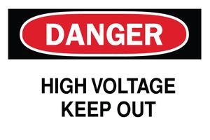 B302,7X10,BLK&RED/WHT, HIGH VOLT