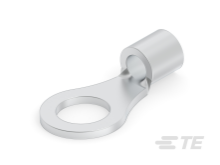 Ring Terminal 16-22AWG Nickel Unplated Orange 5mm Stud